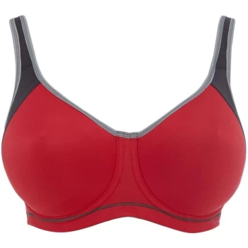 Freya Sport Sonic underwired moulded sports bra - Red