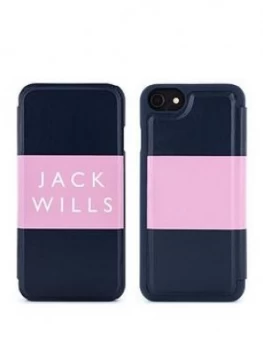 Jack Wills Apple iPhone 678 Folio Bayles PinkNav