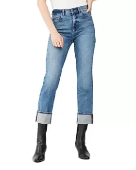 DL1961 Patti High Rise Ankle Straight Vintage Jeans in Oasis Cuff