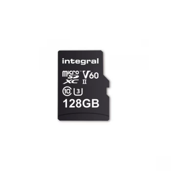 Integral 128GB Micro SD Card UHS II MicroSDXC Cl10 UHS 2 U3 R-280 W-100 Mb/S + Adapter