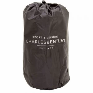 Charles Bentley Single Self-Inflating Camping Mat With Pillow Black Polyester, PVC coating, Foam