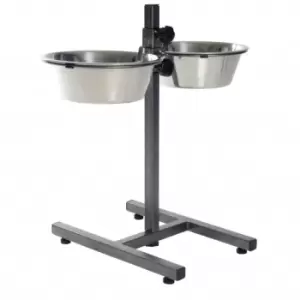 Trixie - Adjustable Dog Bowl Stand 5.6 l 24cm 24922 Silver