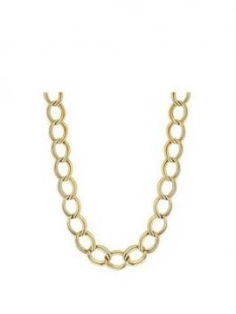 Mood Gold Plated Open Link Chain Necklace