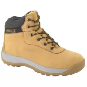 Delta Plus Unisex Nubuck Leather Hiker Safety Boots (6 UK) (Tan)