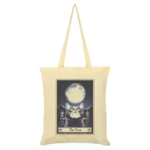 Deadly Tarot The Moon Felis Tote Bag (One Size) (Cream)