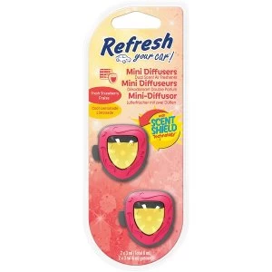 Strawberry & Cool Lemonade (Pack Of 12) Refresh Mini Diffuser
