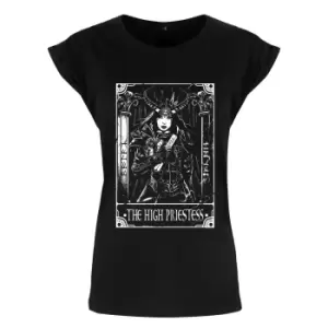 Deadly Tarot Womens/Ladies The High Priestess T-Shirt (XXL) (Black)