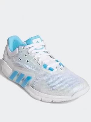 adidas Dropset Trainers, White/Blue, Size 7, Women