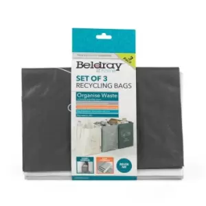 Beldray 3 Pack Recycling Bags - Multi