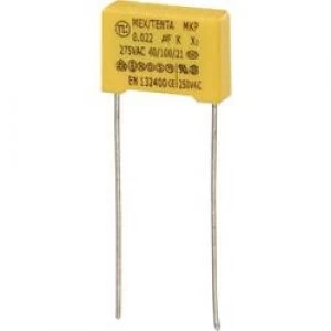 MKP X2 suppression capacitor Radial lead 0.022 uF 275 V AC 10 10 mm L x W x H 13 x 4 x 9mm MKP X2