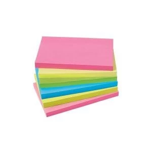 Bundle Office 76x127mm Extra Sticky Re move Notes 4 Assorted Neon