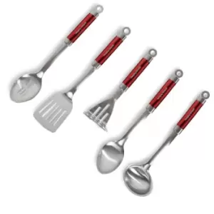 Morphy Richards 5 Piece Kitchen Tool Set - Red