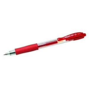 Pilot G205 Gel Rollerball Pen Retractable 0.5mm Red - Pack of 12
