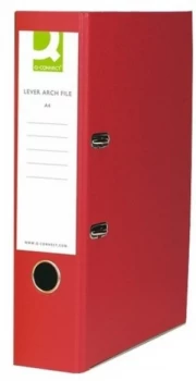 Q Connect L/arch File A4 Polyprop Red - 10 Pack