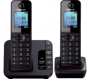 Panasonic KX-TG8182EB Cordless Phone With Answering Machine Twin Handsets