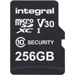 Integral Security microSD 256GB 100MB/s V10 UHS-1 U3 Memory Card