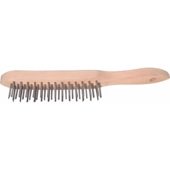 3-Row Stainless Steel Wire Scratch Brush - Kennedy