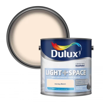 Dulux Light & Space Honey Beam Matt Emulsion Paint 2.5L