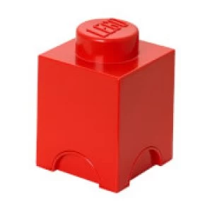 Lego 1 Stud Brick Container - One Size - Red