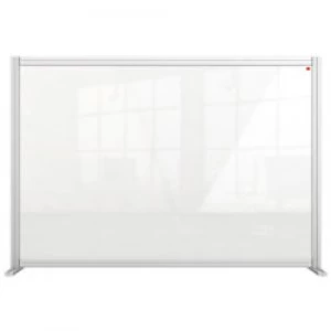 Nobo Premium Plus Protection Desk Sneeze Guard Plexiglass Acrylic Transparent 1000 x 1400 x 400 mm