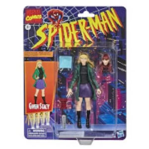 Hasbro Marvel Legends Retro Collection Spider-Man Gwen Stacey 6" Scale Action Figure