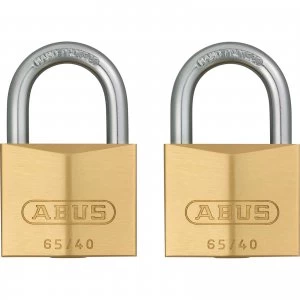 Abus 65 Series Compact Brass Padlock 40mm Standard Keyed Alike
