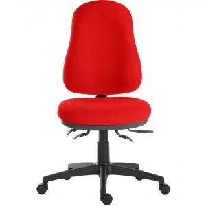 Teknik Office Ergo Comfort Spectrum Fabric in Red with high back