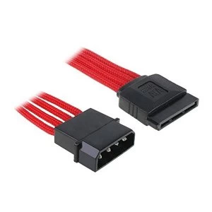 BitFenix Alchemy Molex to SATA Adapter 45cm Sleeved red/black