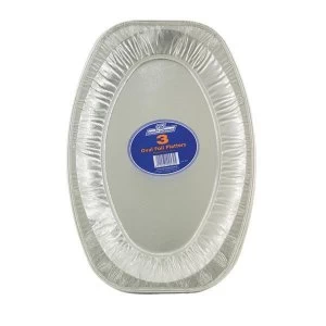 Robinson Young 430mm Oval Foil Platters Pack of 3