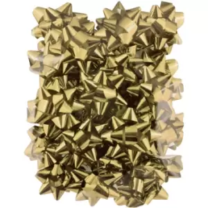 North Pole Christmas Metallic Bows (Pack of 20) (One Size) (Gold) - Gold