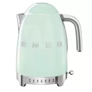Smeg KLF04PGUK 50s Retro Style 1.7L 3KW Jug Kettle with Variable Temperature - Pastel Green