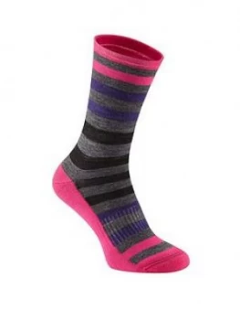 Madison Isoler Merino 3-Season Sock, Pink Pop