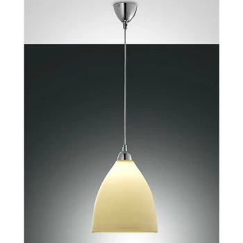 Fabas Luce Lighting - Fabas Luce Provenza Dome Pendant Ceiling Lights Amber Glass, E27