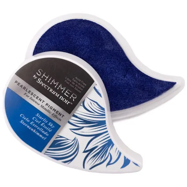Crafter's Companion Spectrum Noir Shimmer Pearl Pigment Ink Pad Blue Starlit Sky