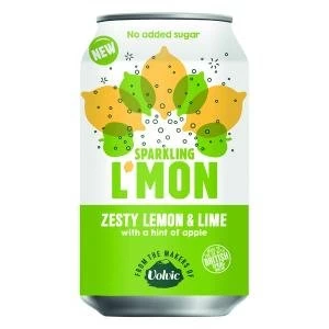 Volvic LMon Sparkling Lemon and Lime 330ml Pack of 12 145922