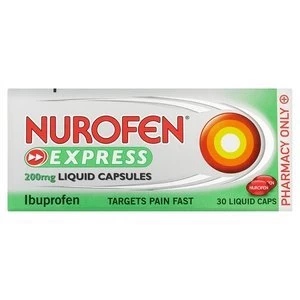 Nurofen Express 200mg Liquid Capsules - 30 Capsules