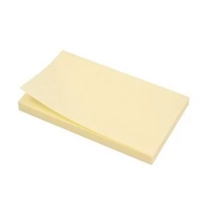 5 Star Office Extra Sticky Re-Move Notes Pad of 90 Sheets 76x127mm Yellow Pack 12