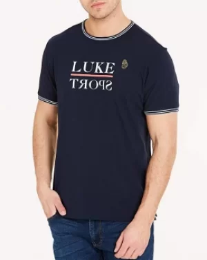 Luke Sport Navy Ibra Printed T-Shirt