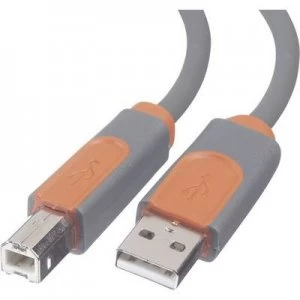 Belkin USB 2.0 Cable [1x USB 2.0 connector A - 1x USB 2.0 connector B] 1.80 m Grey UL-approved