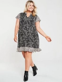 Oasis Curve Mollie Animal Print Dress - Multi, Size Xxl, Women