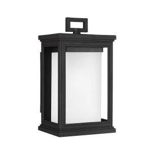 1 Light Outdoor Small Wall Lantern Light Black IP44, E27