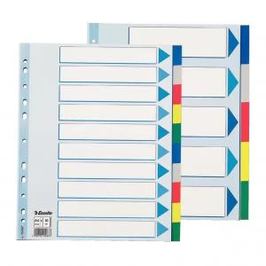 Divider A4+ Maxi Polypropylene 10 Tabs Multicolour - Outer Carton of 10