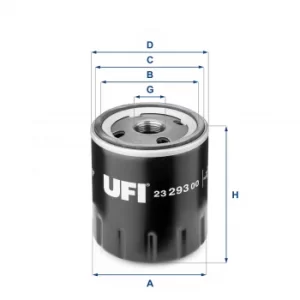2329300 UFI Oil Filter Oil Spin-On