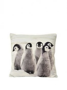 Riva Home Sherpa Penguins Cushion