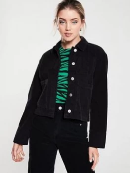WHISTLES Utility Cord Jacket - Black, Size S, Women