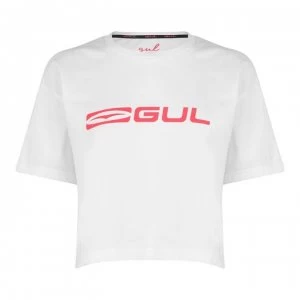 Gul Crop T Shirt Ladies - White