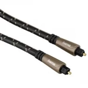 Hama Audio Optical Fibre Cable, ODT plug (Toslink), metal, 1.5 m