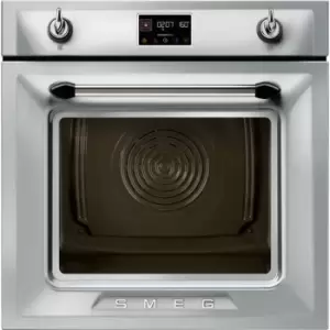 Smeg Victoria SOP6902S2PX Built In Electric Single Oven with added Steam Function - Stainless Steel - A+ Rated