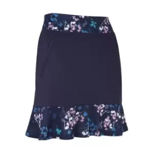 Original Penguin Golf Ls Skirt Flower - Blue