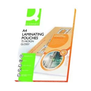 Q-Connect A4 2x75 Micron Laminating Pouches Pack of 100 KF11412